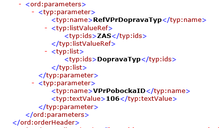 Vzor XML pro e-shopaře